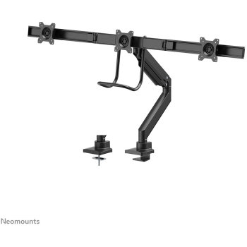 Preview: Neomounts NM-D775DX3BLACK Tischhalterung mit Tischhalterungsgriff für drei Flachbildschirme bis 27 (68.6 cm)