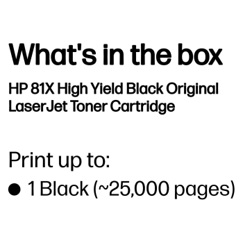 Preview: HP Toner 81X CF281X Schwarz bis zu 25.000 Seiten ISO/IEC 19752