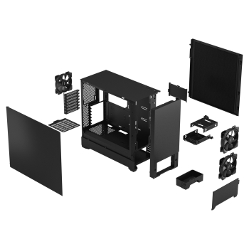 Preview: Midi Fractal Design Pop Silent Black Solid
