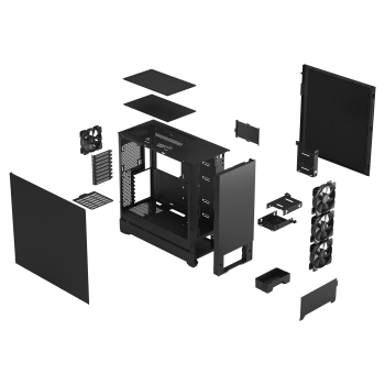 Preview: Midi Fractal Design Pop XL Silent Black Solid