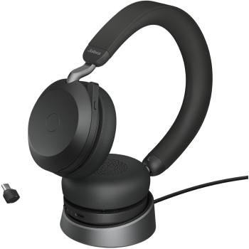 Preview: Jabra Evolve2 75 Link380c UC Stereo Stand Black