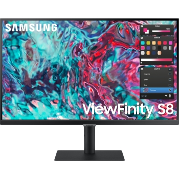 68.6cm/27'' (3840x2160) Samsung ViewFinity S8 S27B800TGU 16:9 5ms IPS HDMI 2xThunderbolt4 VESA Pivot 4K Black