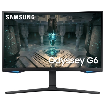 68.6cm/27'' (2560x1440) Samsung Odyssey G6 S27BG650EU 16:9 1ms 2xHDMI DisplayPort VESA Pivot Speaker QHD 240Hz Curved Gaming Black