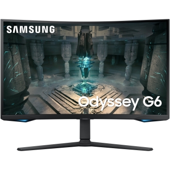 81.3cm/32'' (2560x1440) Samsung Odyssey G6 S32BG650EU 16:9 1ms 2xHDMI DisplayPort VESA Pivot Speaker QHD 240Hz Curved Gaming Black