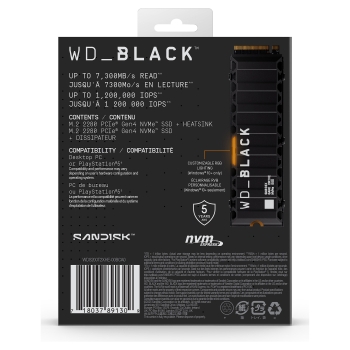 Preview: M.2 2TB WD Black SN850X NVMe PCIe 4.0 x 4 with Heatsink