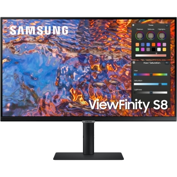68.6cm/27'' (3840x2160) Samsung S27B800PXP 16:9 5ms IPS HDMI DisplayPort USB-C VESA Pivot 4K Black