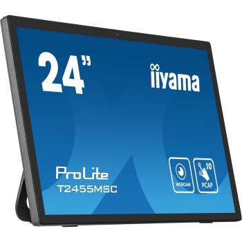 60.5cm/24'' (1920x1080) iiyama ProLite T2455MSC-B1 16:9 FHD IPS Touch 5ms HDMI DP USB Speaker Black