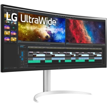 Preview: 96.5cm/38 (3840x1600) LG UltraWide 38BQ85C-W 21:9 UWQHD IPS Curved 5ms 75Hz HDMI DP USB-C Speaker White