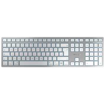Cherry KW 9100 SLIM - Tastatur wireless white QWERTZ DE mit Mac-Layout