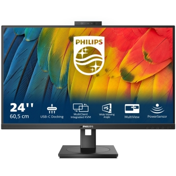 60.5cm/23.8 (1920x1080) Philips 24B1U5301H 16:9 FHD IPS 4ms 75Hz HDMI DP USB-C Speaker Black