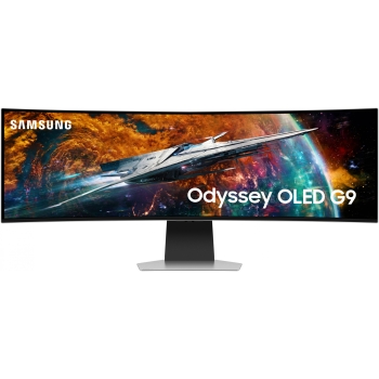 124cm/49 (5120x1440) Samsung Odyssey OLED G9 S49CG954SU UWQHD 240Hz curved 0.03ms 2xUSB-C MiniDP MicroHDMI HDMI LS Silver