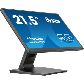 54.6cm/21.5 (1920x1080) iiyama T2252MSC-B2 16:9 FHD IPS Touch 5ms HDMI DP USB Speaker Black