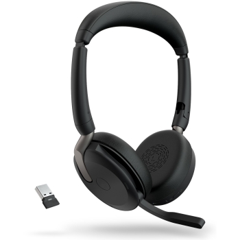 Preview: Jabra Evolve2 65 Flex UC Stereo + Link 380. schwarz