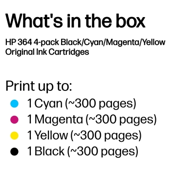 Preview: HP Tinte 364 N9J73AE Multipack (BK/C/M/Y)