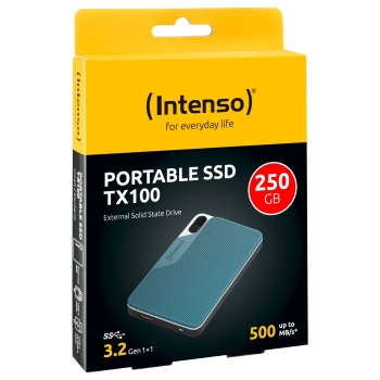 Preview: 250GB Intenso TX100 Portable USB 3.2 Anthrazit