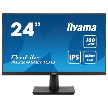 Preview: 60,5cm/23,8 (1920�1080) iiyama ProLite XU2492HSU-B6 16:9 IPS 0,4 ms (MPRT) 100Hz HDMI DisplayPort USB Hub Speakers VESA Black
