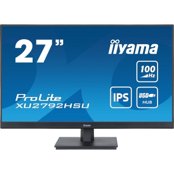 Preview: 68.6cm/27 (1920x1080) Iiyama ProLite XU2792HSU-B6 16:9 FHD IPS 100Hz 0.4ms HDMI DP USB VESA Speaker Black