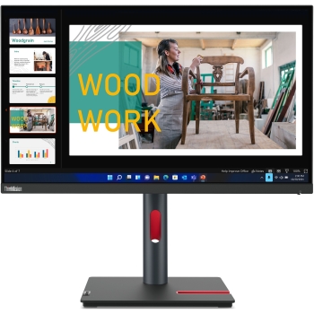 60.5cm/23.8 (2560x1440) Lenovo ThinkVision P24q-30 16:9 QHD IPS 60Hz 4ms HDMI DP USB Vesa Black