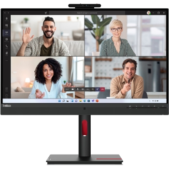 68.6cm/27 (2560x1440) Lenovo ThinkVision T27hv-30 16:9 QHD IPS 4ms 75Hz HDMI DP USB-C Speaker Pivot Black