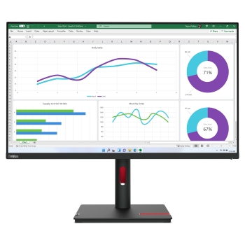 80,0cm/31,5 (2560x1440) Lenovo ThinkVision T32h-30 16:9 WQHD IPS 4ms 60Hz USB-C HDMI 2.0 DisplayPort 1.4 Ethernet USB Kensington