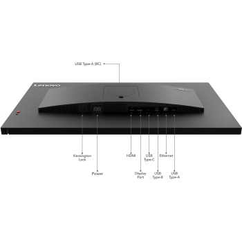 Preview: 80cm/31.5 (3840x2160) Lenovo ThinkVision T32p-30 16:9 4K IPS 4ms 60Hz HDMI DP USB-C Pivot Black