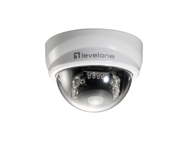 LevelOne IPCam      Dome In  2MP/H.264/IR/  5W/PoE