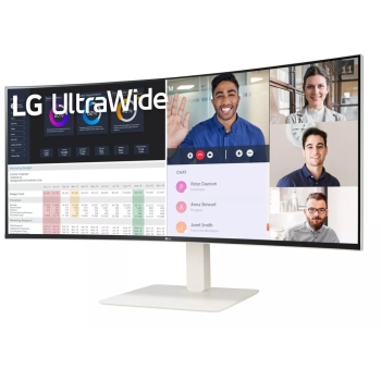 Preview: 96.5cm/38 (3840x1600) LG 38WR85QC-W Gebogen Nano IPS WQHD+ 2x HDMI DP 1ms USB-C LS 144 Hz