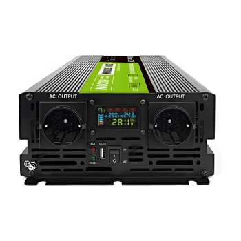 Preview: Green Cell KFZ Spannungswandler Power Inverter 24V > 230V 3000W/6000W Display