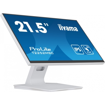 54.5cm/21.5 (1920x1080) iiyama ProLite T2252MSC-W2 16:9 FHD IPS Touch 5ms HDMI DP Speaker White