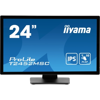 Preview: 61cm/24 (1920x1080) iiyama ProLite T2452MSC-B1 16:9 FHD IPS Touch 14ms HDMI DP USB-C Speaker Black