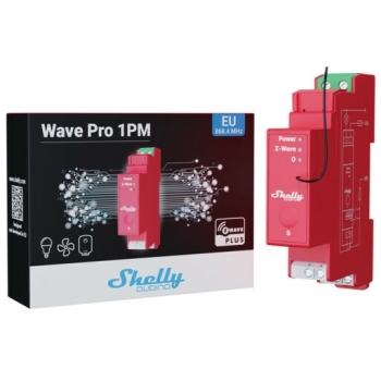 Preview: Shelly Relais Wave Pro 1PM max 16A Z-Wave DIN-Rail
