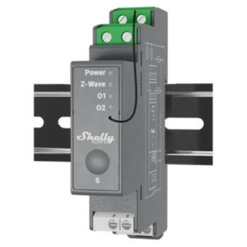 Shelly Relais Wave Pro 2 max 25A Z-Wave DIN-Rail