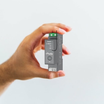 Preview: Shelly Relais Wave Pro 2 max 25A Z-Wave DIN-Rail