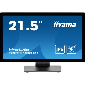 Preview: IIYAMA 54.5cm (21.5) T2238MSC-B1 16:9 M-Touch HDMI+DP+USB retail