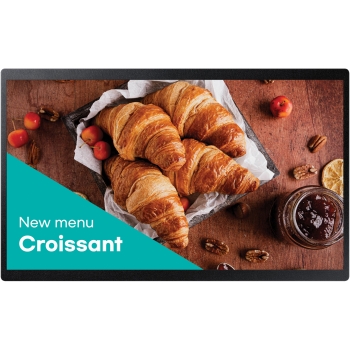 60.5cm/23.8 (1920x1080) Samsung QB24C 16:9 FHD 14ms 16/7 DigitalSignage USB HDMI Ethernet 25%Haze Tizen Black