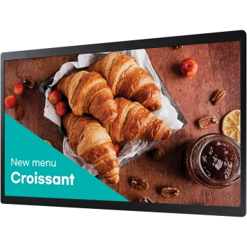 Preview: 60.5cm/23.8 (1920x1080) Samsung QB24C 16:9 FHD 14ms 16/7 DigitalSignage USB HDMI Ethernet 25%Haze Tizen Black