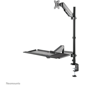 Preview: Neomounts DS90-325BL1 höhenverstellbarer. tischmontierter Arbeitsplatz für 17-32 Bildschirme - Schwarz