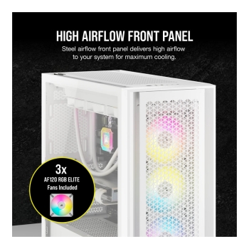 Preview: Midi Corsair iCUE 5000D RGB Airflow Window White