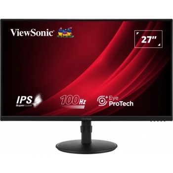 68.58cm/27 (1920x1080) ViewSonic VG2708A-MHD 16:9 FHD IPS 5ms 100Hz HDMI VGA DP Speaker Gaming Black