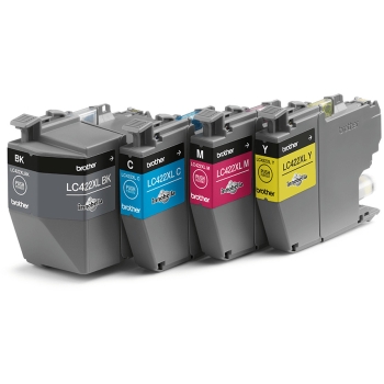 Preview: Brother Tinte LC422XLVAL 4er Multipack (BKCMY)