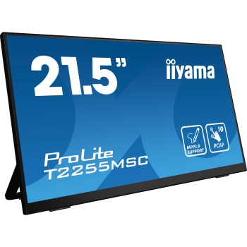54.5cm/21.5 (1920x1080) iiyama ProLite T2255MSC-B1 16:9 FHD IPS Touch 5ms 60Hz HDMI DP Speaker Black