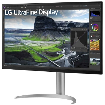 Preview: 80cm/32 (3840x2160) LG UltraFine 32UQ850V-W 16:9 4K IPS 5ms 60Hz HDR400 HDMI DP USB-C Speaker Pivot Silver