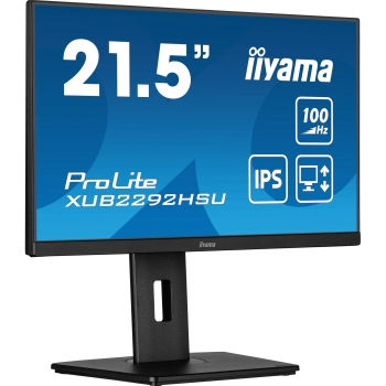 55.9cm/22 (1920x1080) Iiyama ProLite XUB2292HSU-B6 16:9 FHD IPS 0.4ms 100Hz HDMI DP USB Speaker Pivot Black