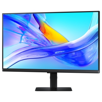 Preview: 68cm/27 (3840x2160) Samsung LS27D800UAUXEN 16:9 4K UHD IPS 5ms 60Hz DP HDMI USB-C Pivot KVM Black