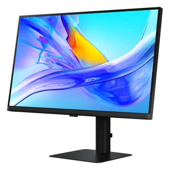 Preview: 68cm/27 (3840x2160) Samsung LS27D800UAUXEN 16:9 4K UHD IPS 5ms 60Hz DP HDMI USB-C Pivot KVM Black