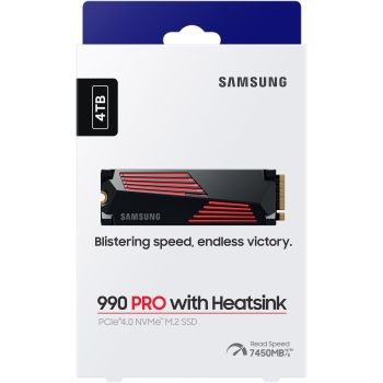 Preview: M.2 4TB Samsung 990 PRO Heatsink NVMe PCIe 4.0 x 4 retail
