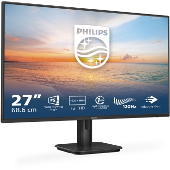 Preview: 68.6cm/27 (1920x1080) Philips 27E1N1100A 16:9 FHD IPS 1ms 100Hz HDMI VGA Speaker Black