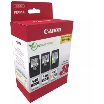 Preview: Canon Tinte PG-540L/CL-541XL 5224B017 3er Multipack (2xBK/Color)