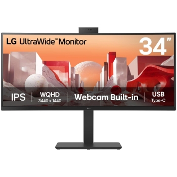86.72cm/34 (3440x1440) LG 34BA85QE-B 21:9 WQHD IPS Curved 5ms 60Hz HDR10 HDMI DP USB-C Speaker