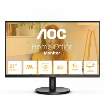 68,6cm/27 (1920x1080) AOC Basic-line 27B3HMA2 16:9 FHD VA 4ms 100Hz HDMI VGA Speaker Black